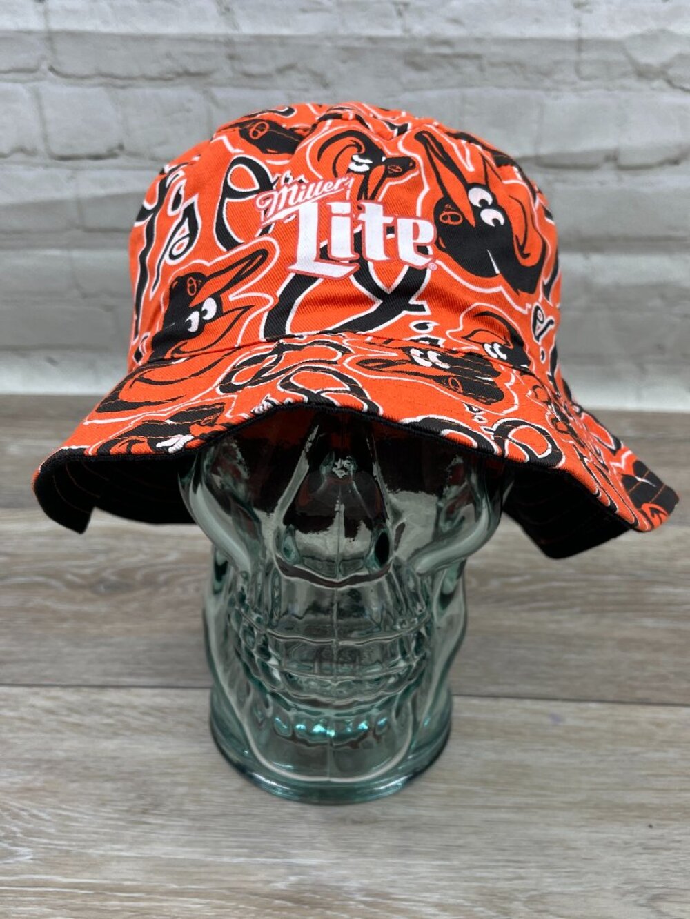 NEW BALTIMORE ORIOLES MILLER LITE GAME DAY GIVE AWAY BUCKET HAT